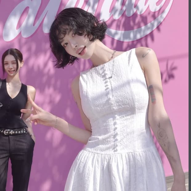 상태 최상) 페일제이드 플라워 자카드 원피스