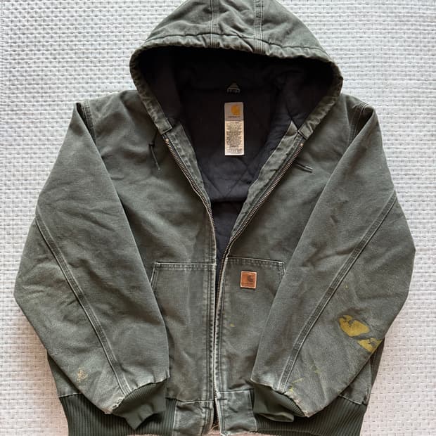 [XL] 칼하트 j130 샌드스톤 덕 액티브 자켓 모스