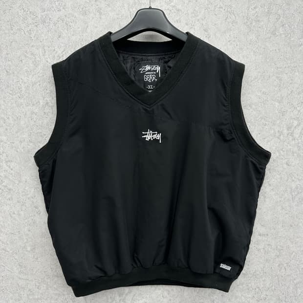 105 스투시 어센틱 기어 남자 오버핏 웜업 조끼 베스트