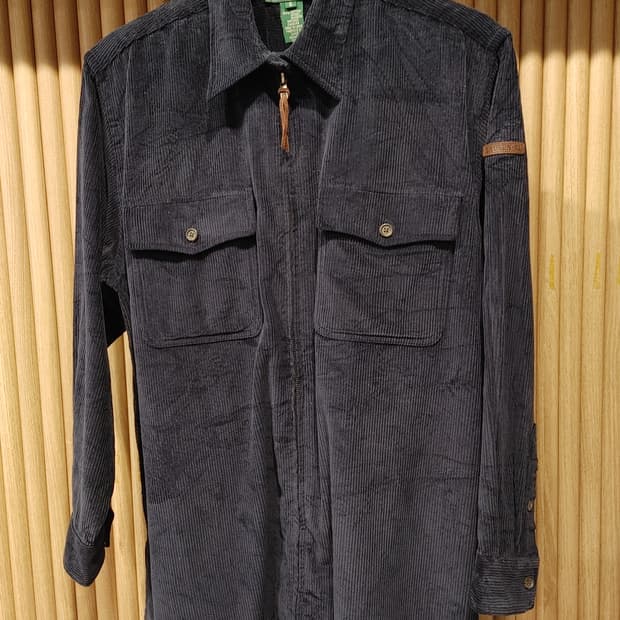 무배) 로렌 랄프로렌 네이비 코듀로이 집업셔츠 - S