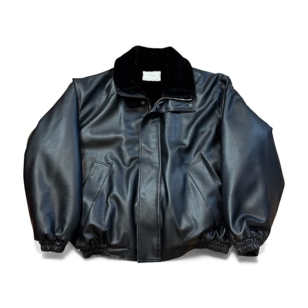 VTWO 620 비건 레더 무스탕 재킷