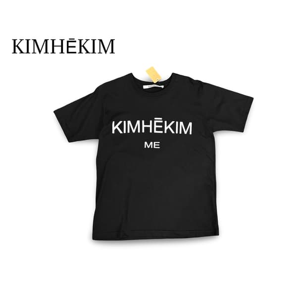 (90)킴헤킴 반팔 티셔츠 블랙