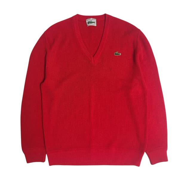 '70-'80s Lacoste V넥 니트