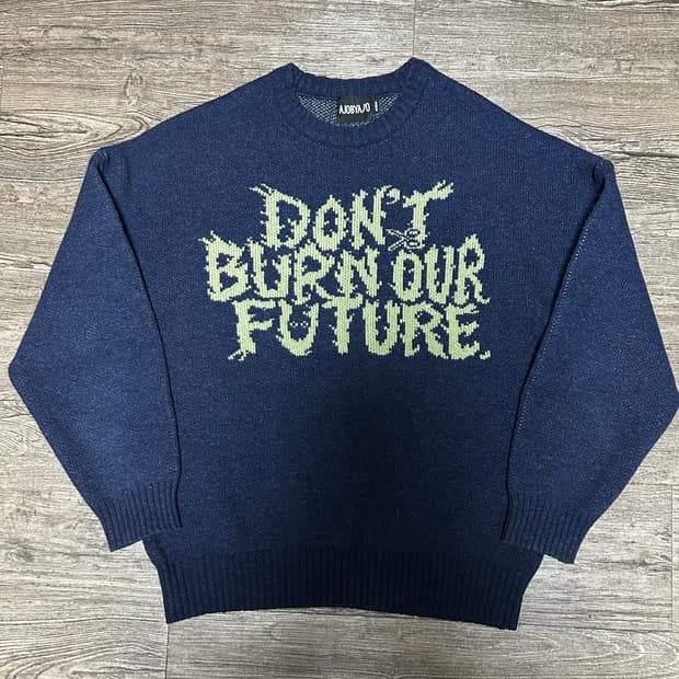 AJOBYAJO DBOF 울 니트 스웨터 [NAVY] M