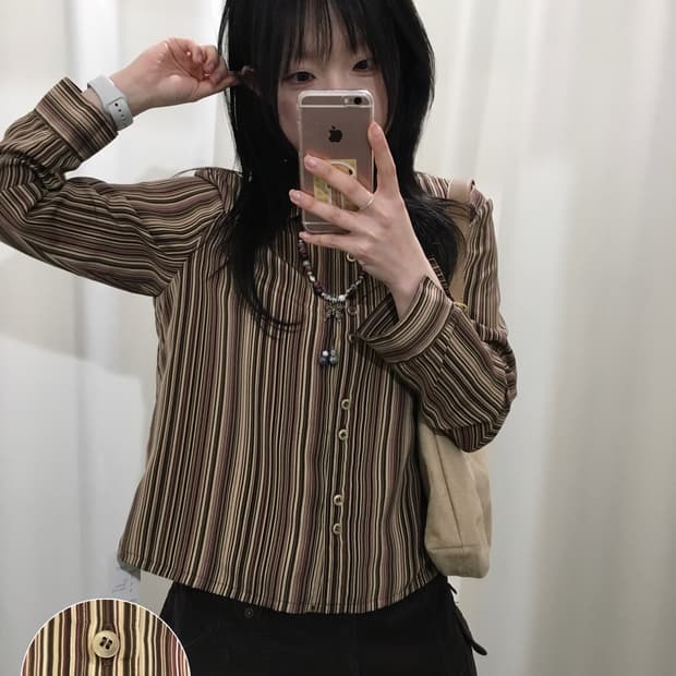ramlossa y2k stripe shirt