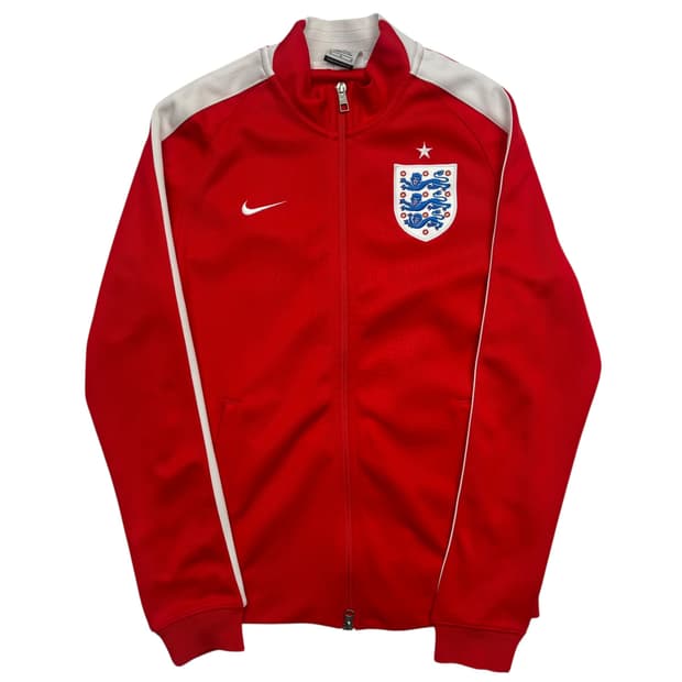 나이키 14 잉글랜드 국대 레드 트랙탑 져지 M