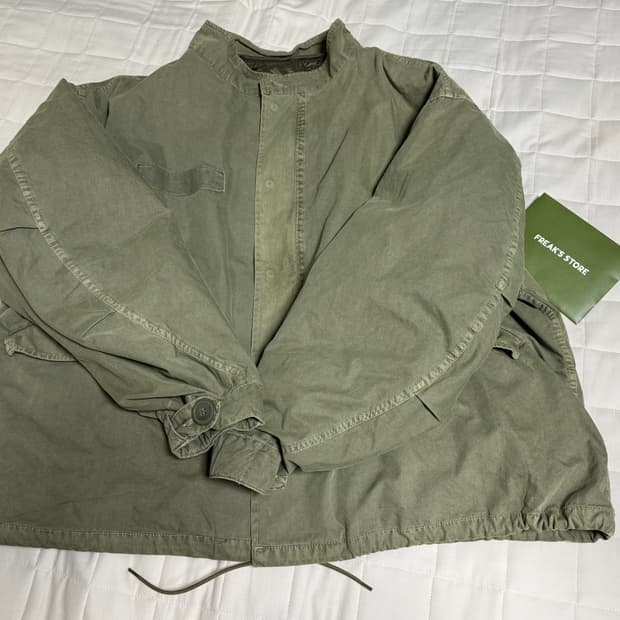 프릭스스토어 M65 숏 페이티드 올리브 (내피포함)