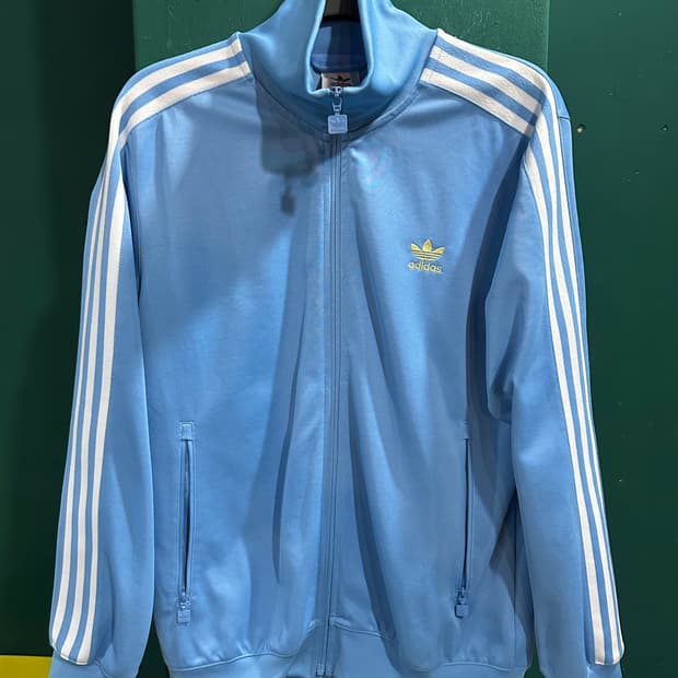아디다스 트랙탑져지 스카이블루 XL