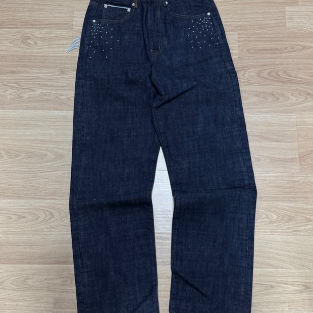 Kusneuf 스텔라 셀비지 데님 팬츠 1 size