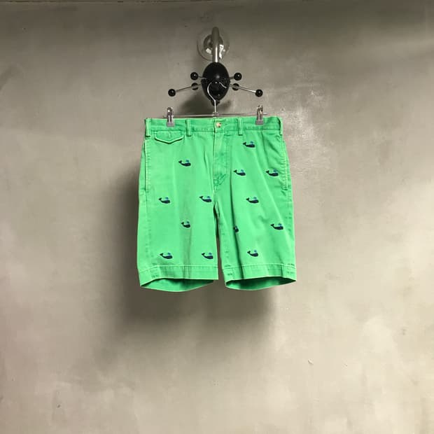 폴로 랄프로렌 멀티 자수 치노 반바지 그린 31