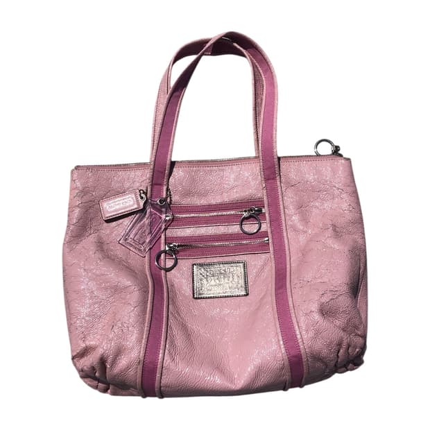 coach pink puppy bag 