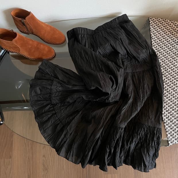 wrinkle skirt