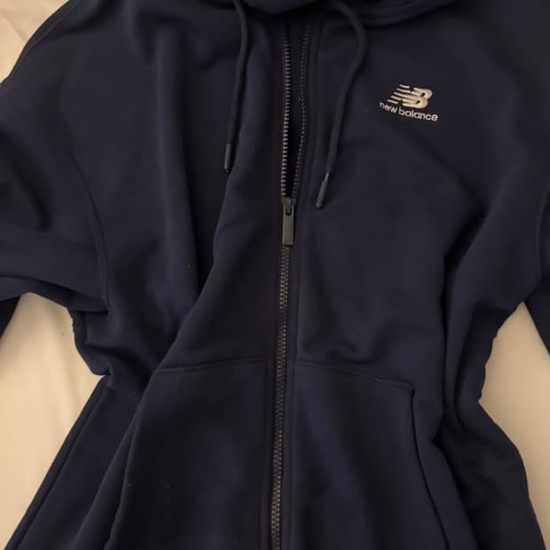 뉴발란스 후드 집업 네이비