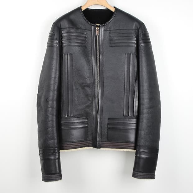 50 / Rick Owens 릭오웬스 레더 장식 가죽 무스탕