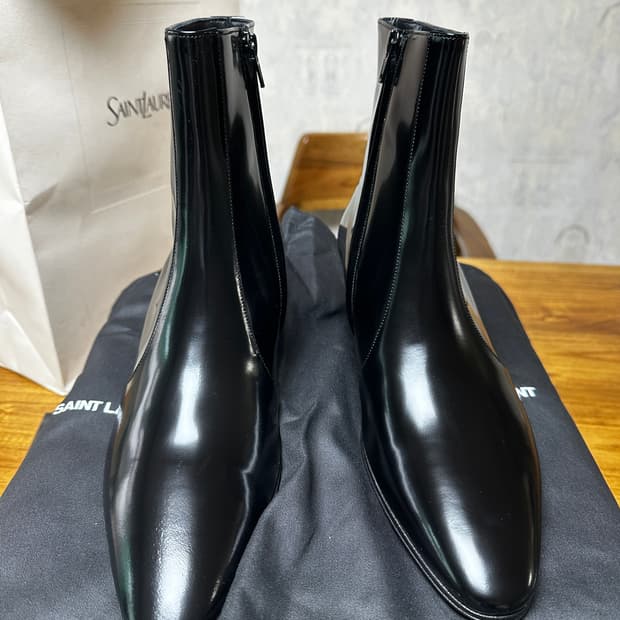 남성 생로랑 바실리 앵클 부츠