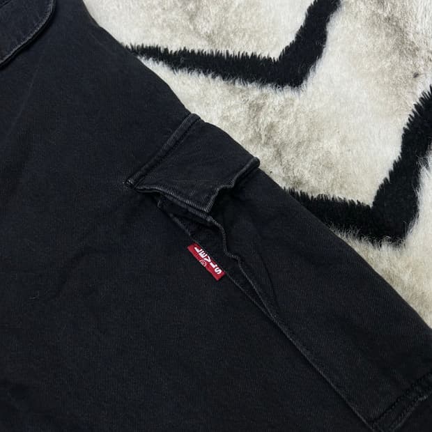 [30]리바이스 프리미엄 빅E 데미지 조거데님 팬츠/흑청