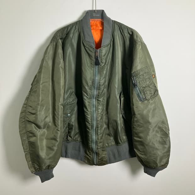 알파인더스트리 카키 ma-1 항공 점퍼 2XL