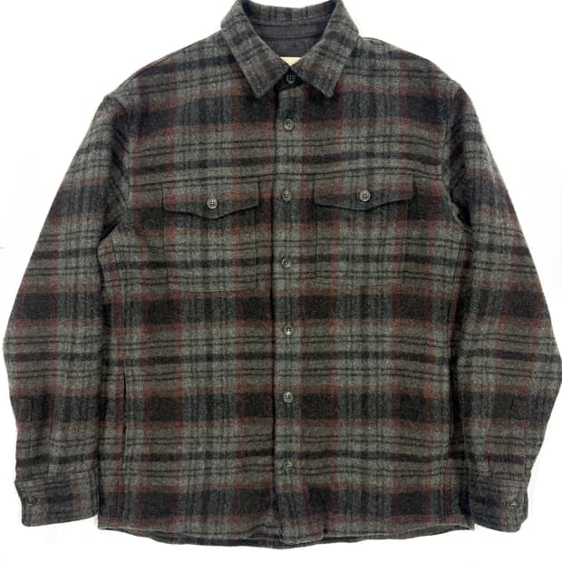 빈폴 울 블랜드 체크셔츠 자켓