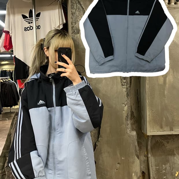 아디다스 점퍼 블루 3XL  #csz1111