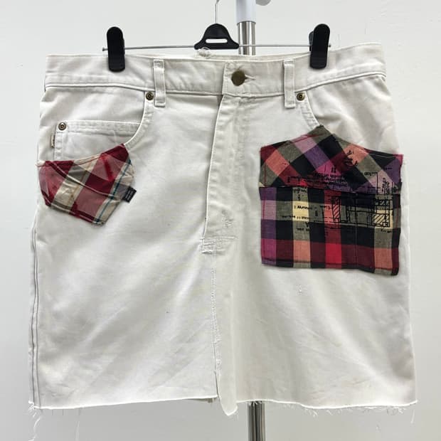 빈티지 LLBEAN y2k 화이트 스커트