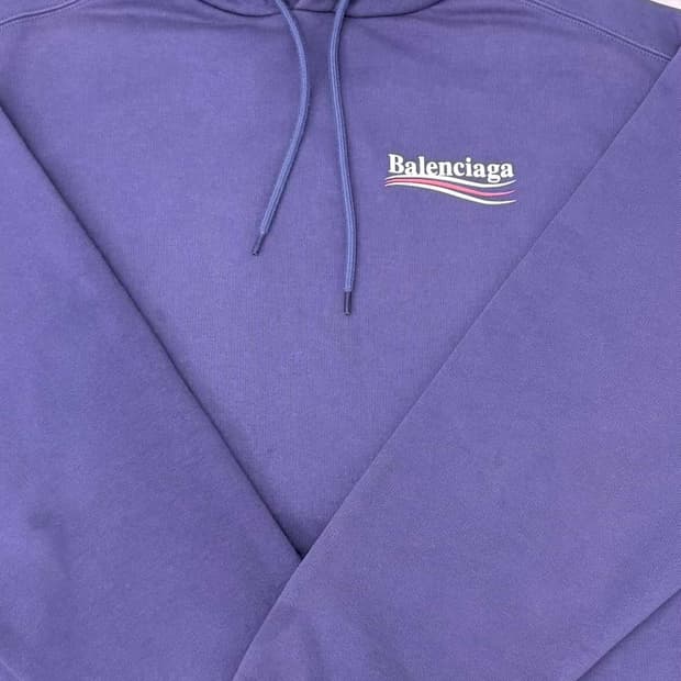 발렌시아가 미디움핏 웨이브 후드티 무하자