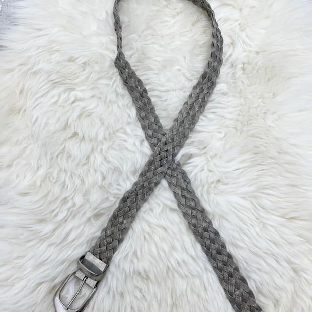 락시크 실버 위빙 버클 벨트