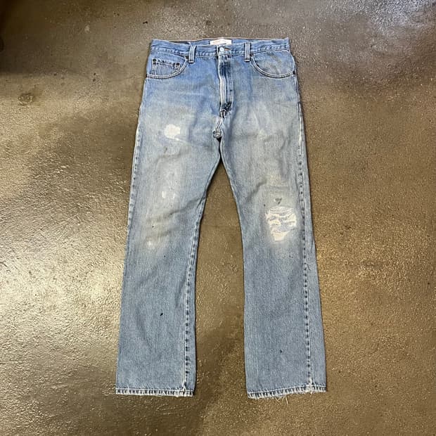 Levis517 리페어 데님 부츠컷 (35“)