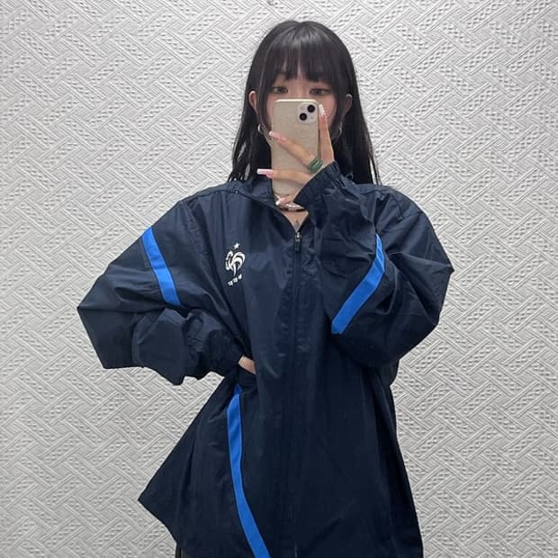 나이키 올드스쿨 레트로 프랑스 국대 바람막이 자켓 XL C12256