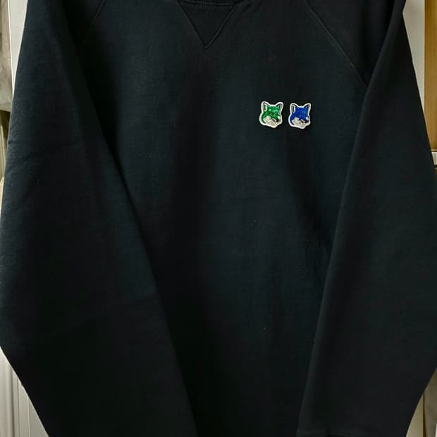 메종키츠네 더블 폭스 맨투맨