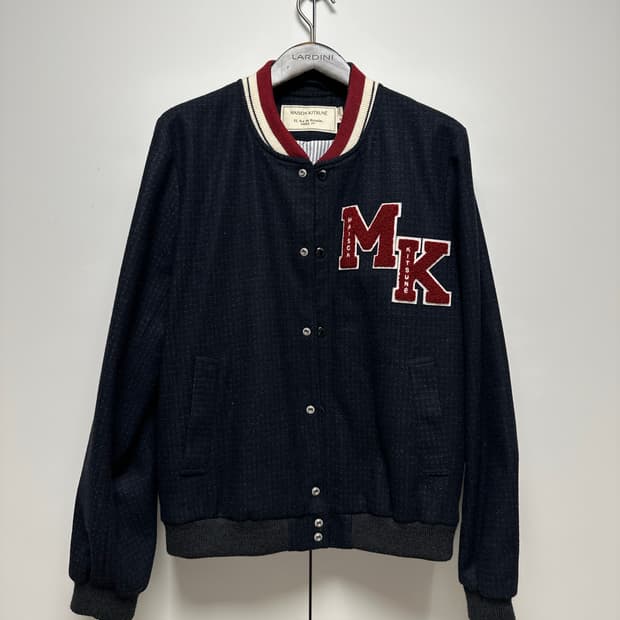 메종키츠네 울 바시티 테디자켓