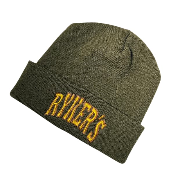 빈티지 90s RYKERS 밴드 로고 니트 비니