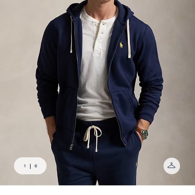 폴로 랄프로렌 플리스 풀 집업 후디XL(QR정품)