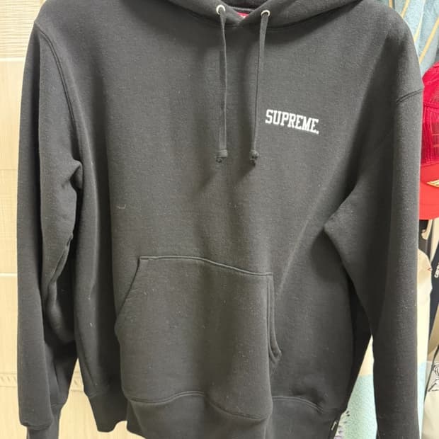 슈프림 블랙 코인 후드티 S