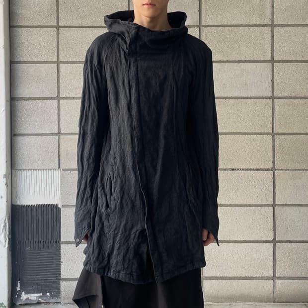 Schlüssel 비대칭 축융 집업 코트