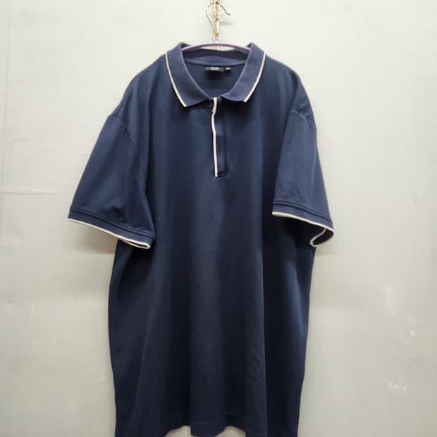 유니클로x띠어리 에어리즘 반집업 반팔카라 3XL(2XL)