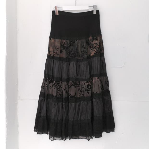 vintage flower skirt 