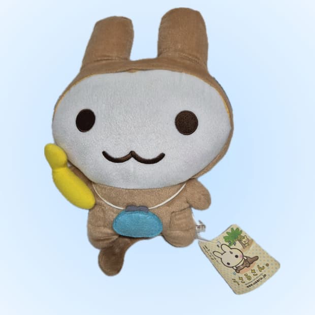 바나나들고있는 지갑 우사루상 인형