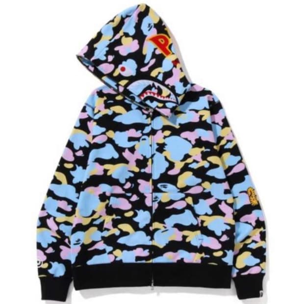 베이프 뉴 멀티카모 샤크 블랙 L