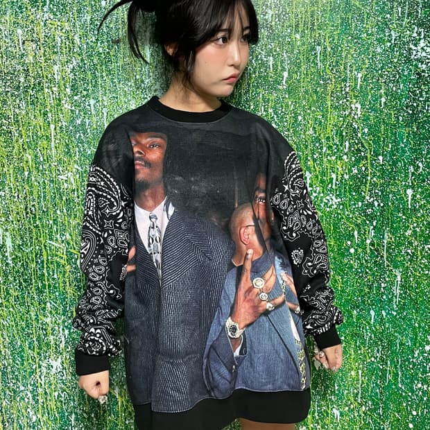 스눕독 올드스쿨 힙합 빈티지 맨투맨 스웻셔츠 2XL