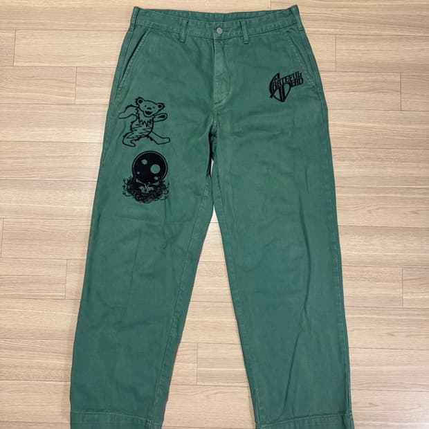 디스이즈네버댓 x 그레이트풀데드 자수 치노팬츠 M