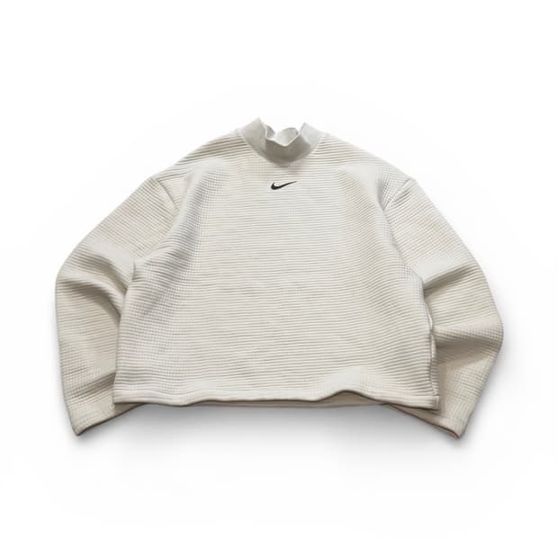 Nike 센터 로고 하프 목폴라 와플 맨투맨