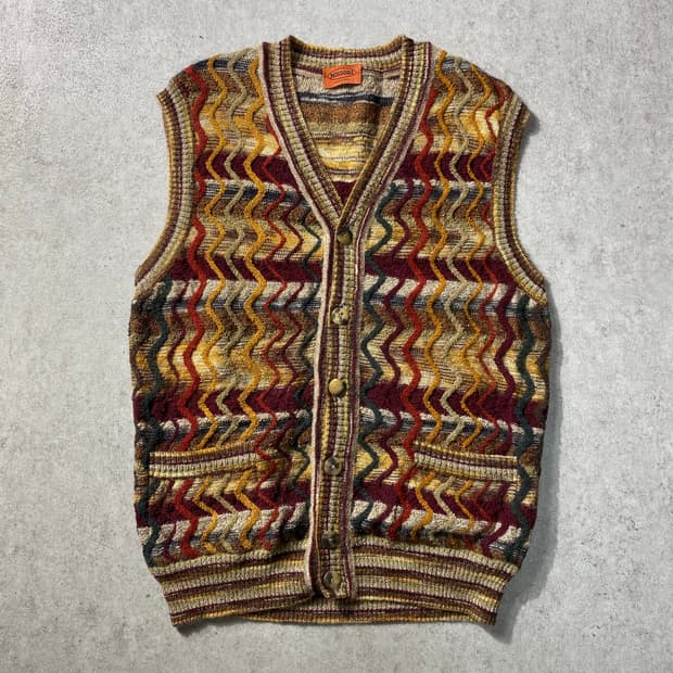 [50] 90s MISSONI 미쏘니 에스닉 울 니트 베스트
