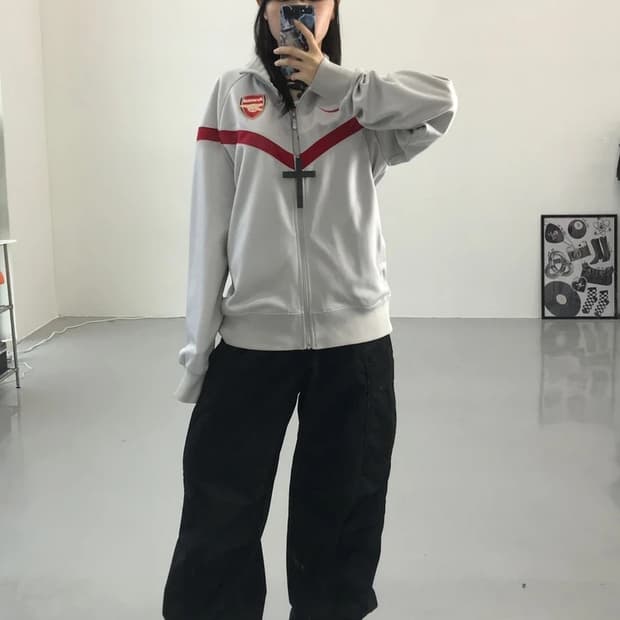 나이키 아스날 09/10 유진 트랙탑 져지