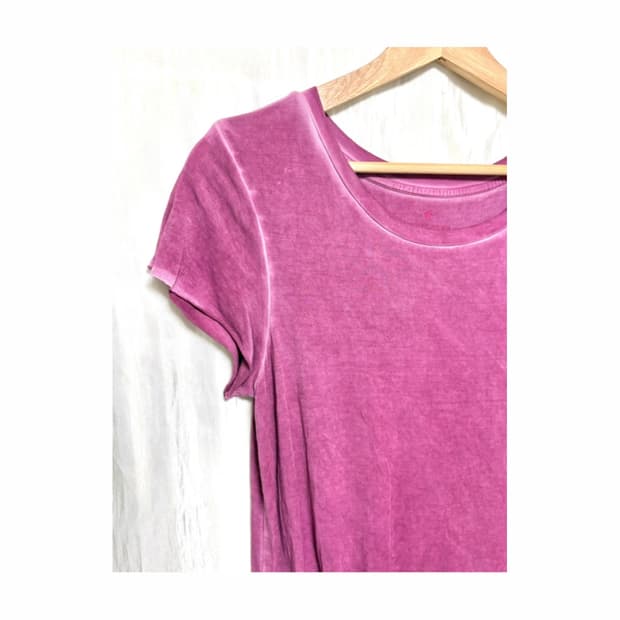 Magenta Tie-Front Tee