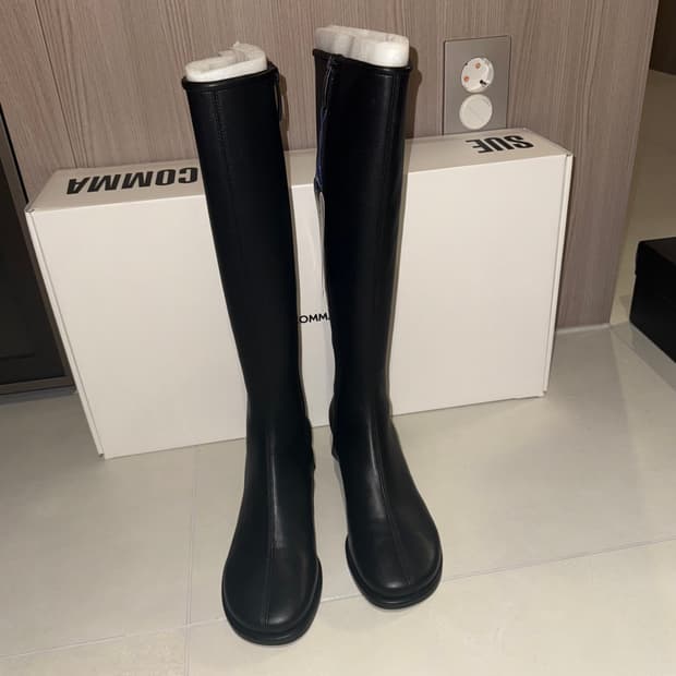 슈콤마보니 램스팬 롱 부츠 Lam span long boots 