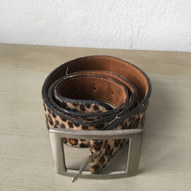  leopard pattern belt