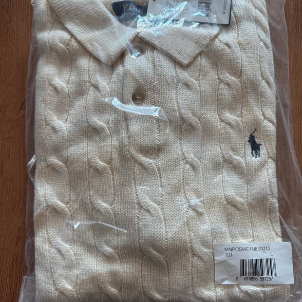 랄프로렌 반팔 카라니트 L사이즈