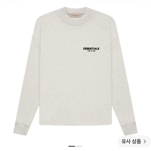 에센셜 더 코어 컬렉션 롱슬리브 티셔츠 라이트 오트밀