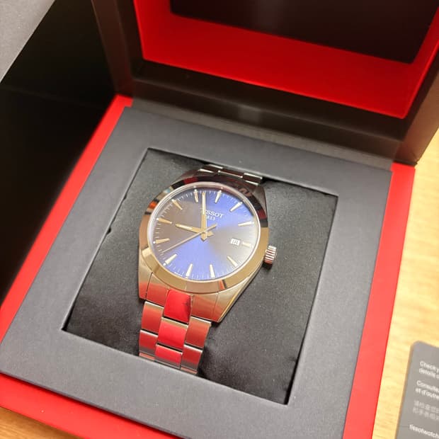 티쏘 젠틀맨 쿼츠 블루