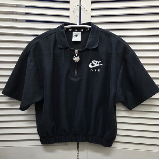 나이키 NSW 크롭 카라 티셔츠